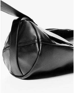 Pull&Bear Multi-Panel Shoulder Bag - Black