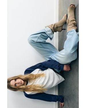 Pull&Bear Stiefeletten Mit Absatz - Natur