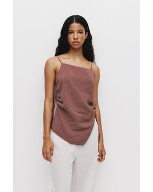 Pull&Bear Asymmetric Strappy Top - Multicolour