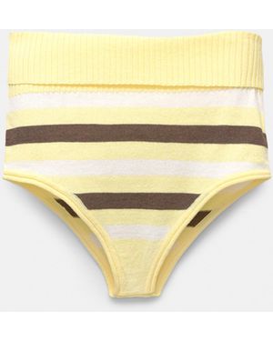 Pull&Bear Gestreifter Strick-Slip - Mettallic