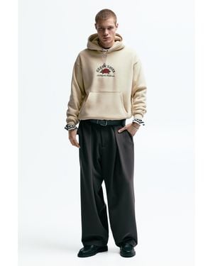 Pull&Bear Guns N' Roses Hoodie - Natural