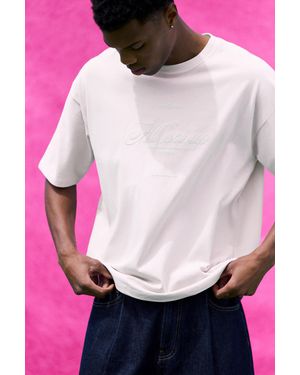 Pull&Bear Relaxed Williamsburg Graphic T-Shirt - Pink