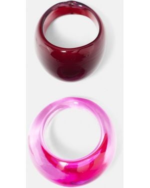 Pull&Bear Glasring-Set - Pink