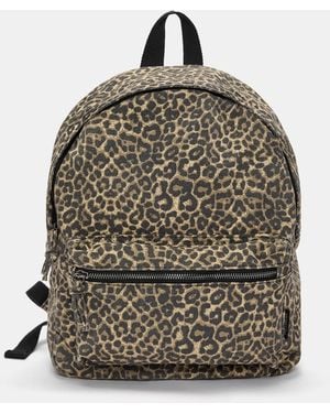 Pull&Bear Print Canvas Backpack - Multicolour