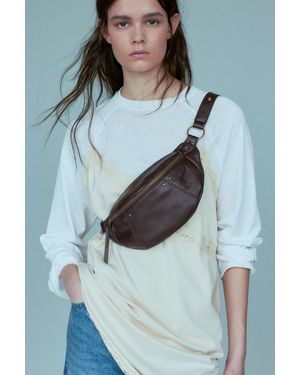 Pull&Bear Studded Belt Bag - White