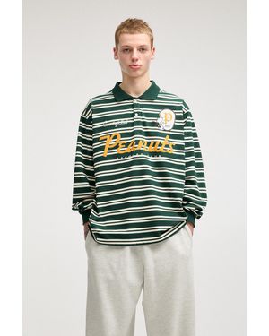 Pull&Bear Peanuts Polo Shirt - Green