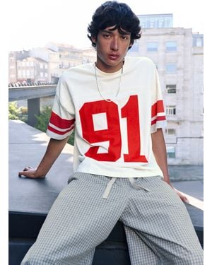 Pull&Bear Stwd Number T-Shirt - Red