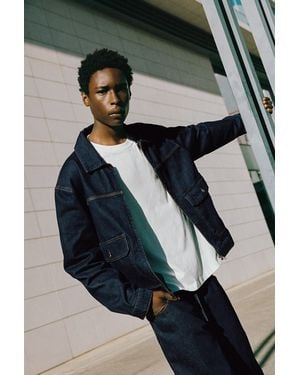 Pull&Bear Jeansjacke Mit Taschen - Schwarz