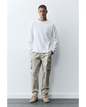Pull&Bear Cargo-Joggerhose - Grau