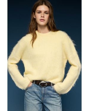 Pull&Bear Soft-Touch Knit Jumper - Blue