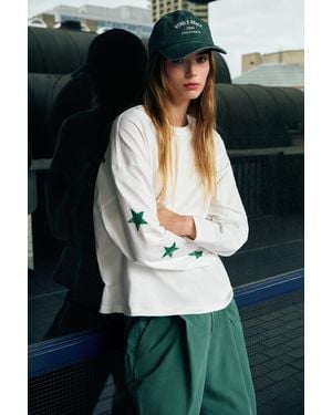 Pull&Bear Los Angeles Graphic Oversize T-Shirt - Black
