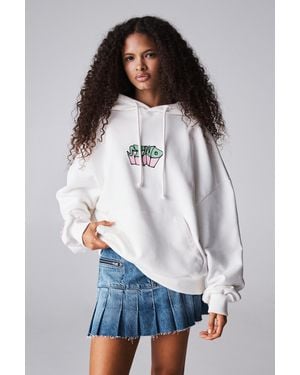 Pull&Bear Bráulio Amado Hoodie - White