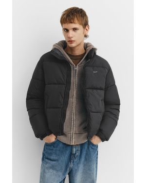 Pull&Bear Stwd Padded Jacket - Grey