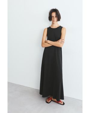 Pull&Bear Long Sleeveless Dress - Black