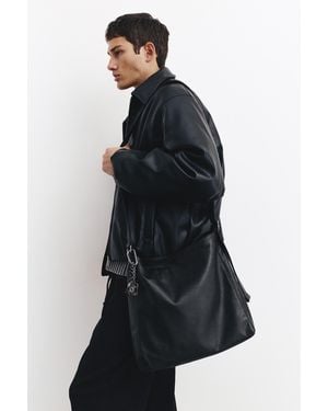 Pull&Bear Embellished Shopper Bag - Black