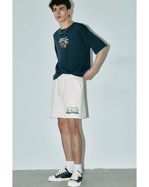 Pull&Bear One Piece Jogger Shorts - Blue