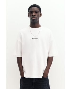 Pull&Bear Interlock Photographic T-Shirt - White