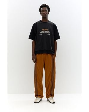 Pull&Bear Stwd Tracksuit Bottoms With Side Stripes - Black