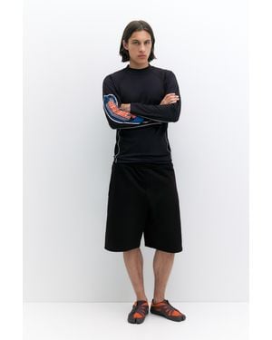 Pull&Bear Pleasures X Stwd Bermuda Sweat Shorts - Black