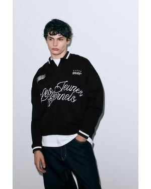 Pull&Bear Stwd Les Teunes Sweatshirt - Black