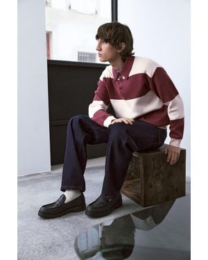 Pull&Bear Braided Stwd Loafers - Black