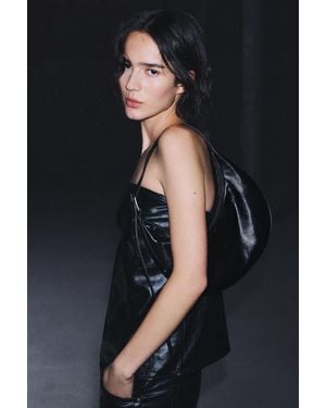 Pull&Bear Shoulder Bag With Buckle Detail - Black