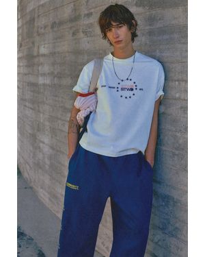 Pull&Bear Stwd Star T-Shirt - Blue