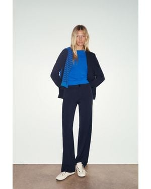Pull&Bear Gerade Geschnittene Anzughose - Blau