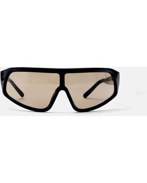 Pull&Bear Wrap-Around Sunglasses - Black