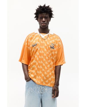 Pull&Bear Stwd Polo Collar T-Shirt - Orange