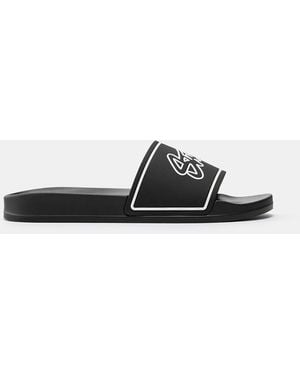 Pull&Bear Stwd Rubber Sandals - White