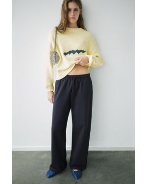 Pull&Bear Joggerhose Weites Bein - Mehrfarbig