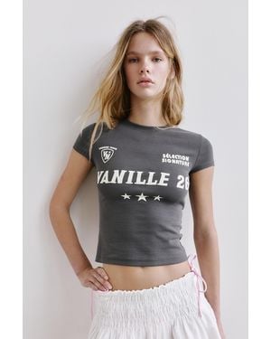 Pull&Bear Slim-Fit T-Shirt - Grau