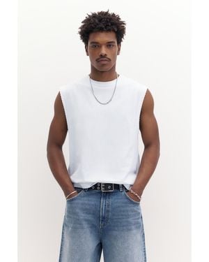 Pull&Bear Strappy T-Shirt - White