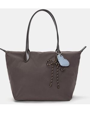Pull&Bear Shopper Nylon Mit Schmuckdetail - Braun