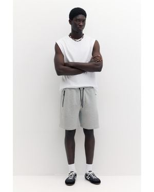 Pull&Bear Regular Fit Jogger Bermuda Shorts - Grey