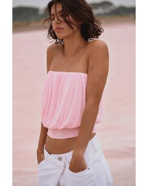 Pull&Bear Bandeau-Top Mit Bund - Pink