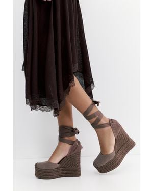 Pull&Bear Espadrille Wedges - Brown