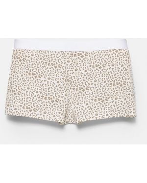 Pull&Bear Leoparden-Boxershorts - Natur