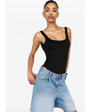 Pull&Bear Body Aus Polyamid Mit Trägern - Blau