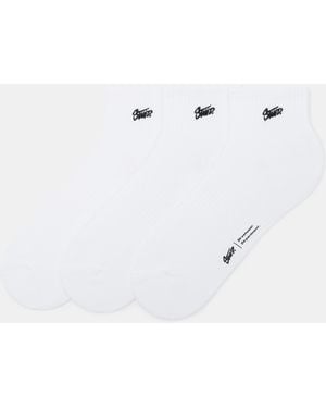 Pull&Bear Pack Of 3 Pairs Of Stwd Socks - Blue