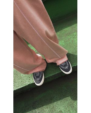 Pull&Bear Embroidered Trainers - Green