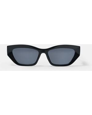 Pull&Bear Cateye Tortoiseshell-Effect Sunglasses - Blue