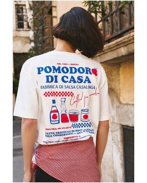 Pull&Bear Pomodoro Graphic T-Shirt - Black