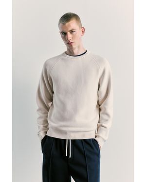 Pull&Bear Strickpullover Mit Raglanärmel - Natur