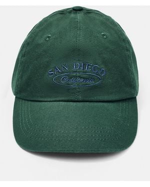 Pull&Bear Basecap Mit San Diego-Stickerei - Grün