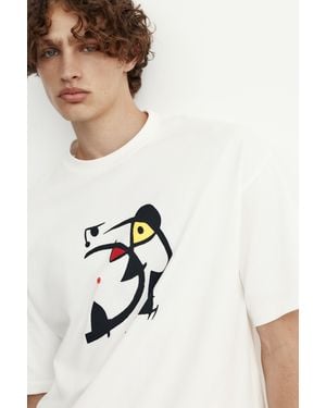 Pull&Bear Miró Relaxed Fit T-Shirt - Black