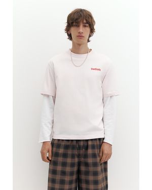 Pull&Bear Stwd Studio Label T-Shirt - White