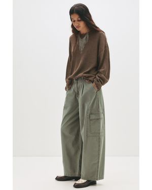 Pull&Bear Cargo-Hose Mit Puffärmeln - Grün