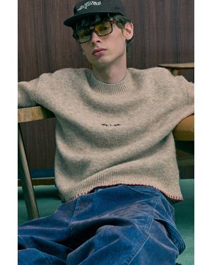 Pull&Bear Holly Graphic Jumper - Grey